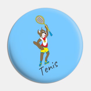 cat tennis player Pin