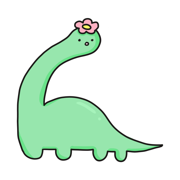 cute brachiosaurus dinosaur design by grafitytees