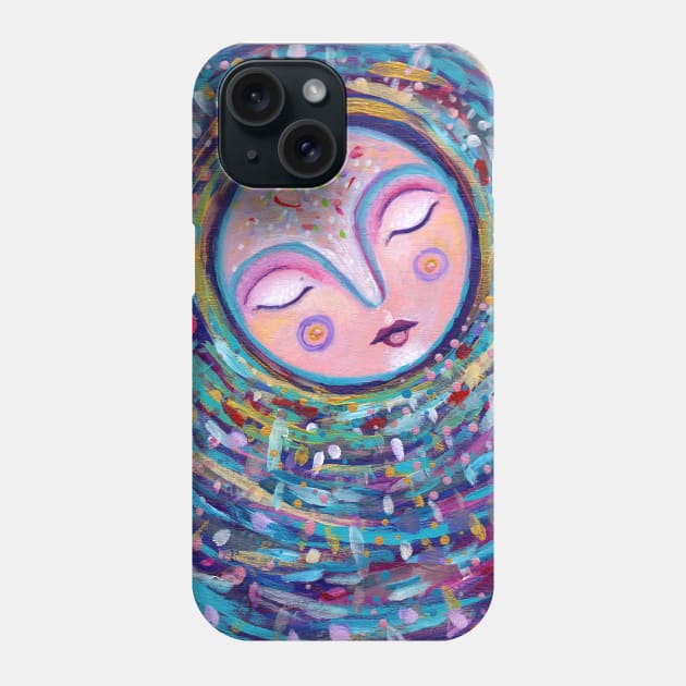 Pink Moon Phone Case by gaea