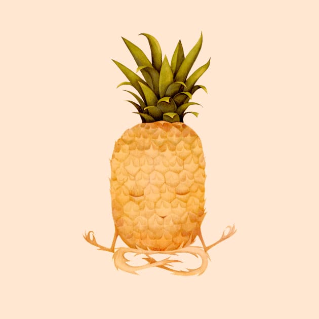 pineapple yoga by KindSpirits