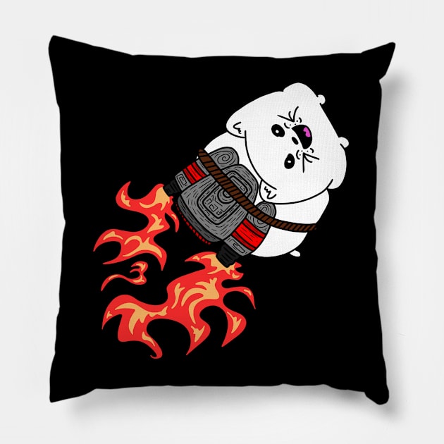 Jetpack Kitty Pillow by mm92