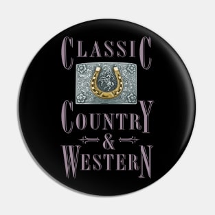 Golden Horseshoe - Classic Country and Western Belt Buckles Pin