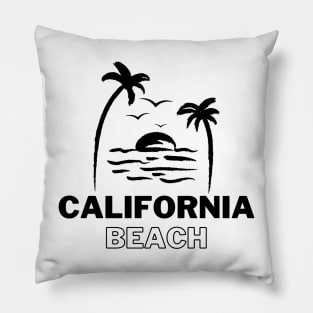 California beach holiday t-shirt Pillow