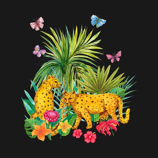 Cheetahs And Butterflies by SWON Design