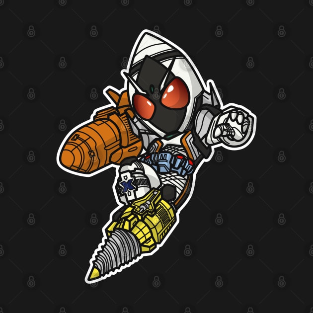 Kamen Rider Fourze Chibi Style Kawaii by The Toku Verse