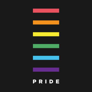 Minimalist LGBTQ Pride Flag T-Shirt