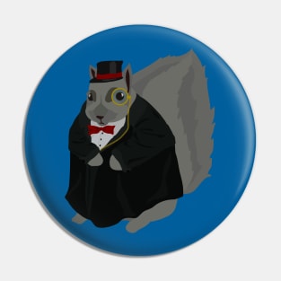 A fancy chubby squirrel Pin