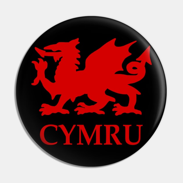 Welsh Dragon Cymru Pin by sweetsixty