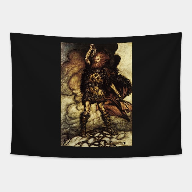 Thor, Arthur Rackham Tapestry by immortalpeaches