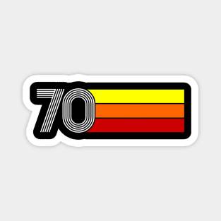 Retro 1970 Styleuniversal Magnet