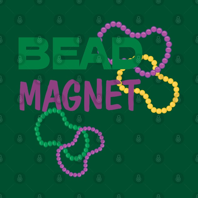 Bead Magnet - Mardi Gras by PeppermintClover