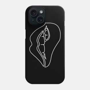 Lip Bite Minimalist Design Biting Lip Minimalism Line Drawing Phone Case