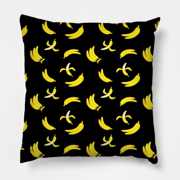 Banana Pattern Pillow by maro_00