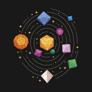 Roleplaying Dice from Space T-Shirt