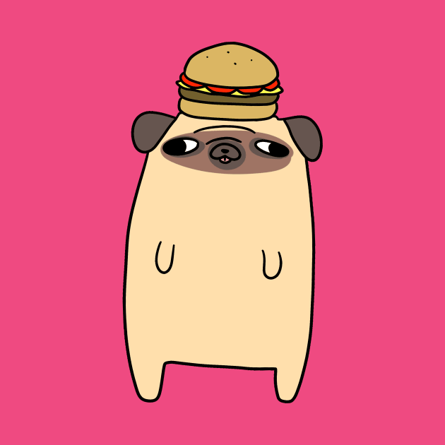 Standing Hamburger Pug by saradaboru