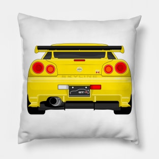 GTR R34 YELLOW Pillow