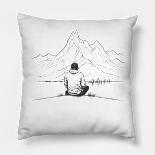 Solitude Among Peaks Pillow