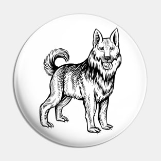 German Shepherd Pin