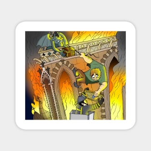 Notre Dame Burning Magnet