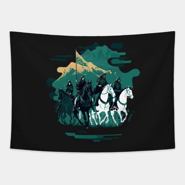 The Rohan Cavalry - Riders - Fantasy Tapestry by Fenay-Designs