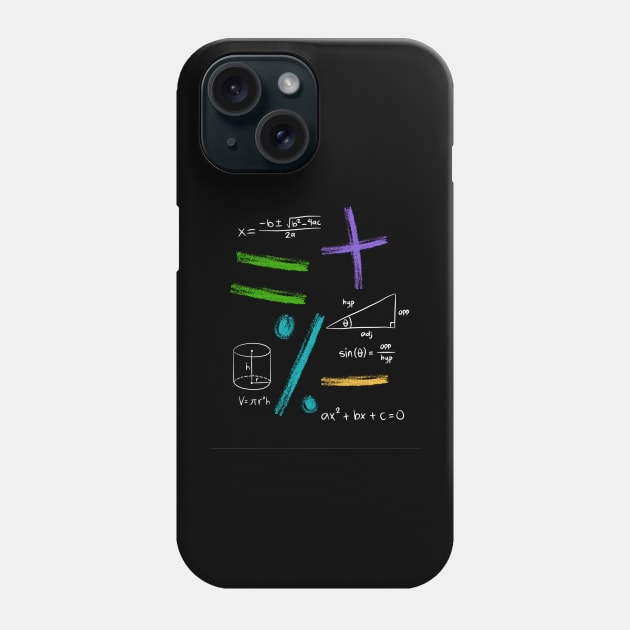 Maths T-shirt design Phone Case by Metro Boomin