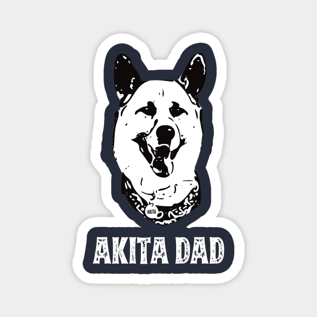 Akita Dad Magnet by DoggyStyles