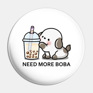 Little Puppy Needs More Boba Tea! Pin