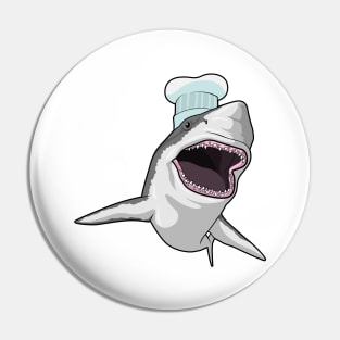 Shark as Cook with Chef hat Pin