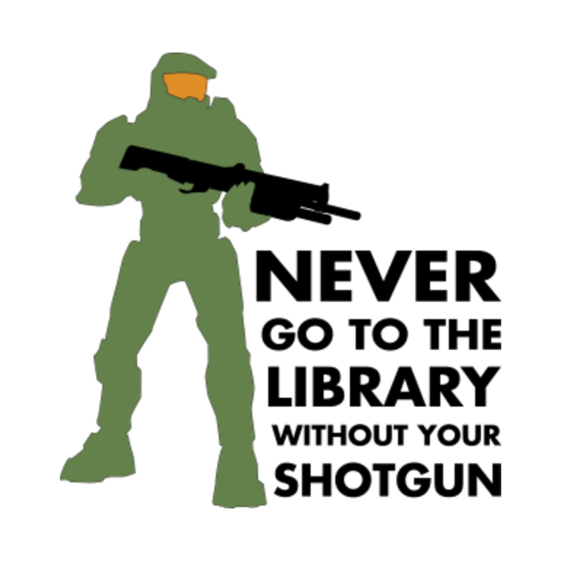 Discover Library and Shotgun - Halo - T-Shirt