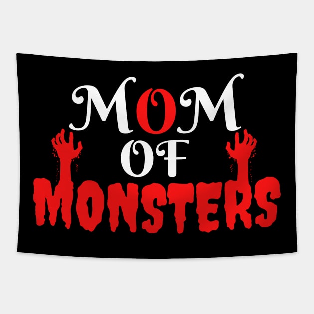 Mom Of Monsters Tapestry by Ahmeddens