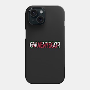 GWAENYSGOR WELSH FLAG STICKER Phone Case