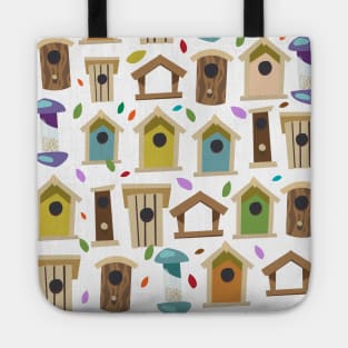 Bird Boxes cartoon Tote