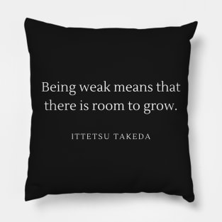 Ittetsu Takeda Haikyu Karasuno Motivating Growth Quote Pillow