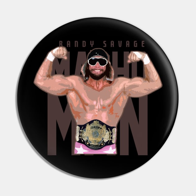 macho man wrestling Pin by Bones Be Homes