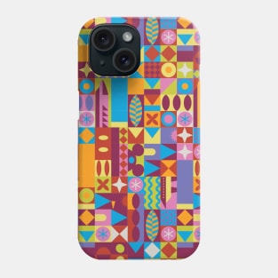 Retro Color Blocks Phone Case