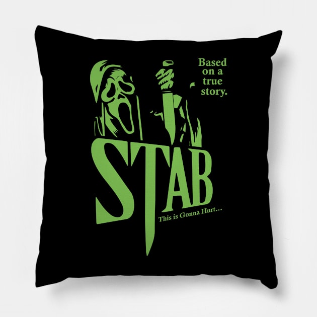 Horror movie logo -  based on a true story Pillow by buby87