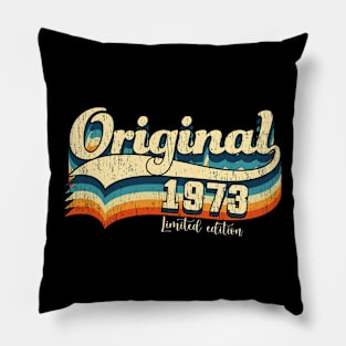 50th Birthday Gift Boy Girl Vintage Original 1973 Limited Edition Pillow