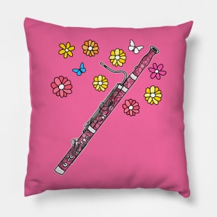 Mothers Day Bassoon Mom Female Bassoonist Pillow