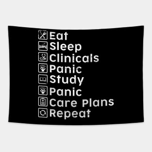 Eat Sleep Clinicals Panic Study Panic Care Plans Repeat Nurse Tapestry