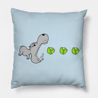 Lettuce Lovin' Hippo Pillow