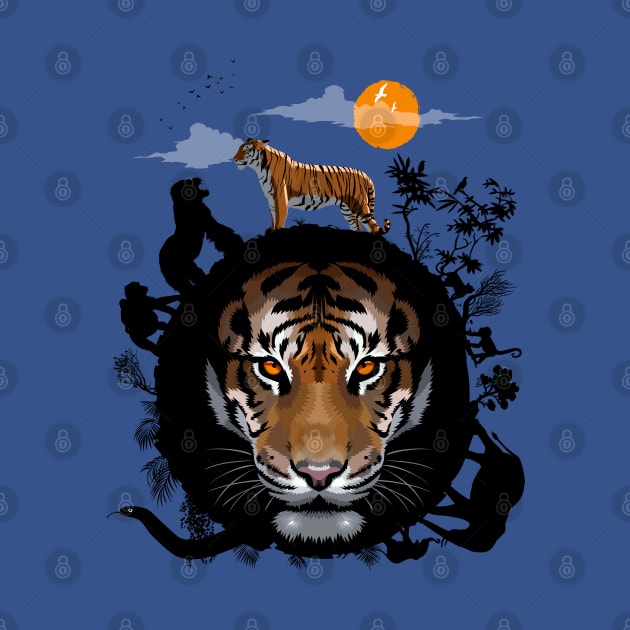 Circle Jungle Tiger by albertocubatas