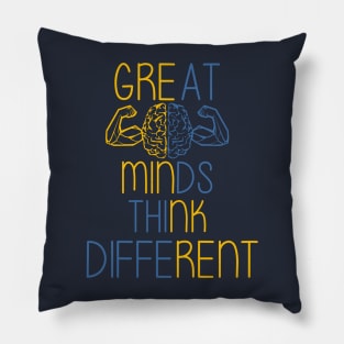 Great minds thinks different Pillow