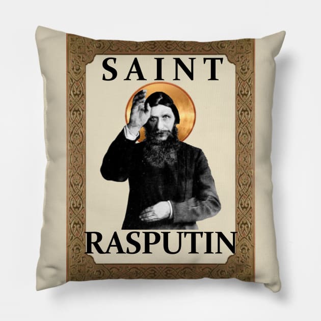 Saint Rasputin Pillow by asimplefool