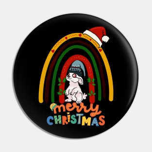 rabbit chritsmas Pin