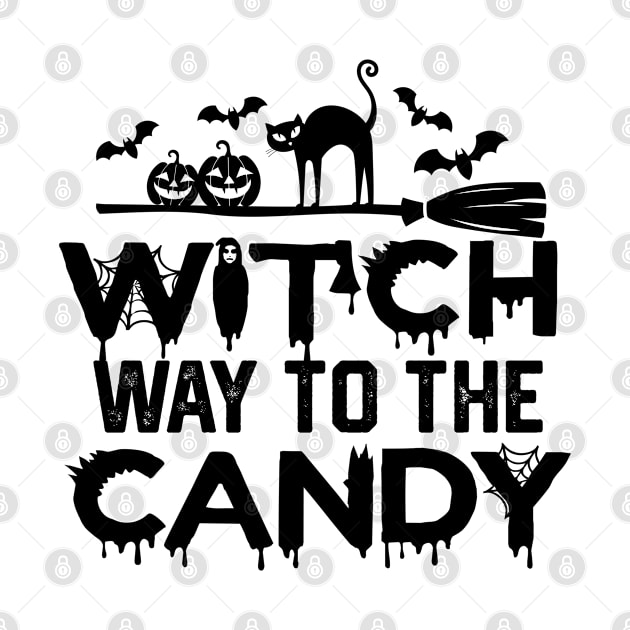 Humor Hlloween Candy hunt - Witch Way to The Candy by KAVA-X