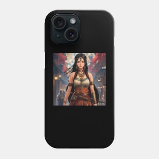 Ancient Turkish Woman Warrior  (ABAKAY) Phone Case