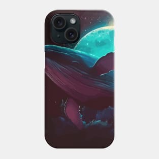 Whale dream in space Phone Case