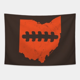 Cleveland Browns Ohio Football Fan Laces Design Tapestry