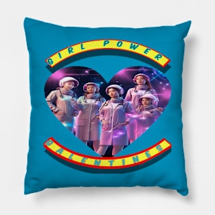 Girl power galentines Space medics Pillow