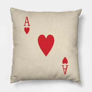 Ace Of Hearts Pillow